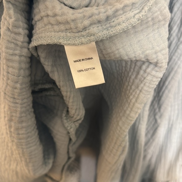 Drew x Anthropologie Maggie Cotton Gauze Flutter Sleeve Wrap Dress - Picture 6 of 6